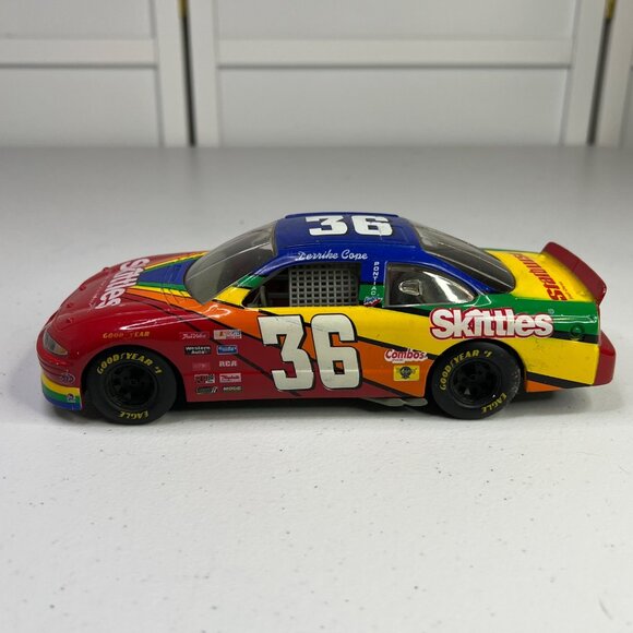 NASCAR Diecast Model 1996 Pontiac Grand Prix #36 Skittles Derrick Cope (damaged) - Picture 4 of 13